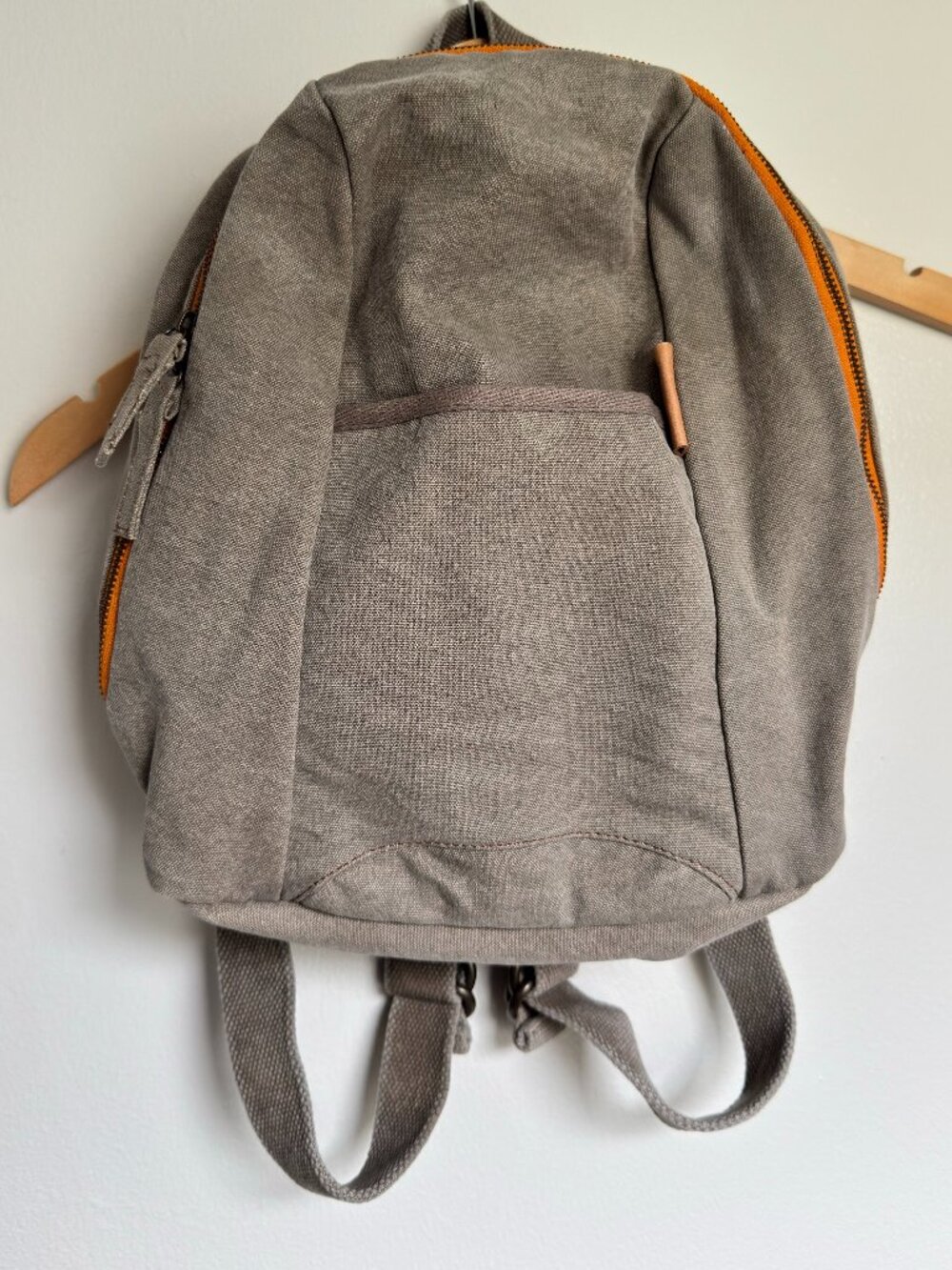 United By Blue Workwear Backpack Gray Organic Cotton Canvas Minimalist Bag